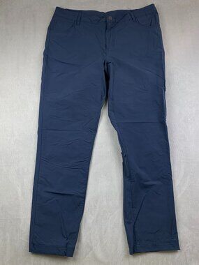 Black Diamond Equipment Men Pants 38x32 Navy Blue 5-Pocket Nylon Stretch Outdoor